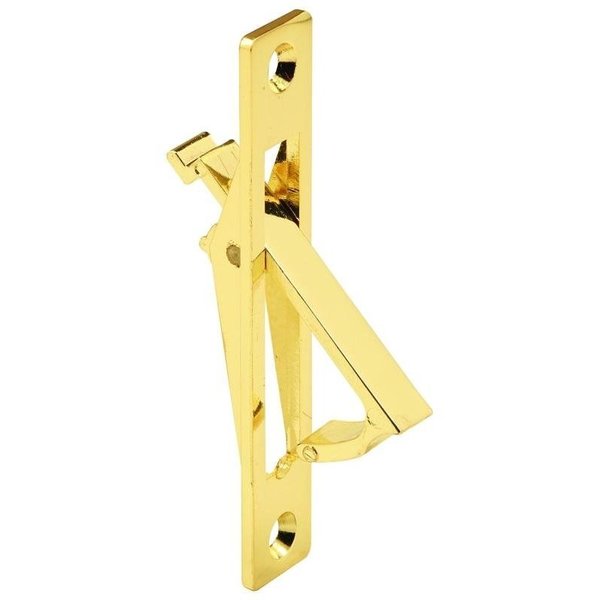 Prime-Line N 6768 Door Pull, 58 in W, 34 in D, 312 in H, Aluminum, Brass N6768